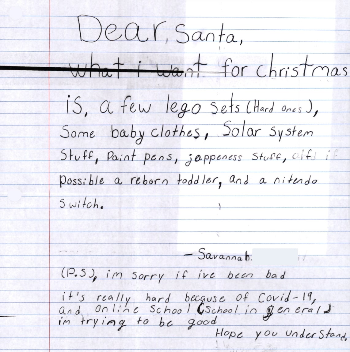 Kids Write Heartbreaking Letters to Santa Amid Pandemic