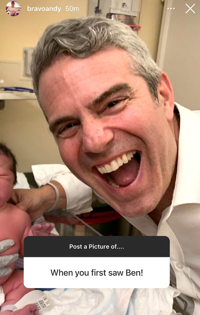 Andy Cohen Shares Sweet Photo of Meeting Son for the First Time
