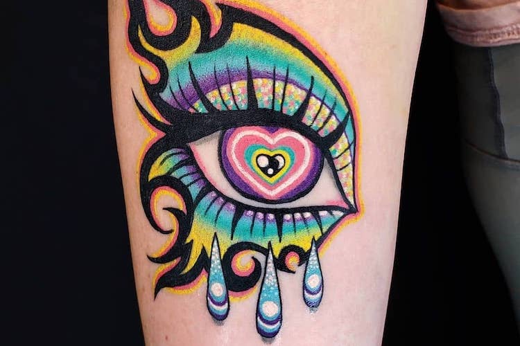 25 Psychedelic Tattoos That Explode With Color & Creativity