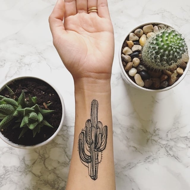 25 herbaceous plant tattoos that plant parents will love