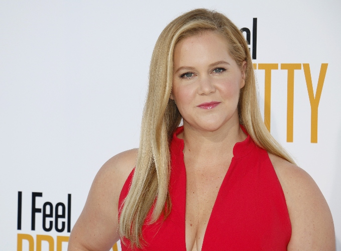 amy schumer's version of the "bernie" meme is comedy gold