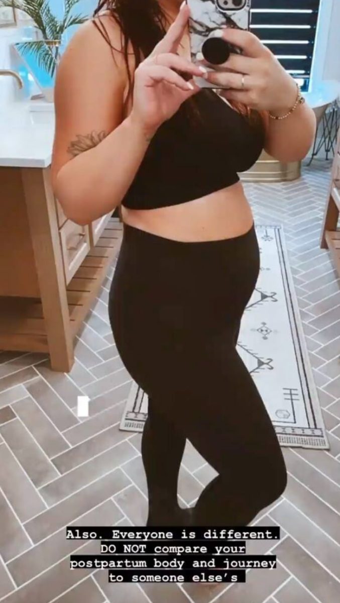 chelsea houska on postpartum body 3 weeks after giving birth