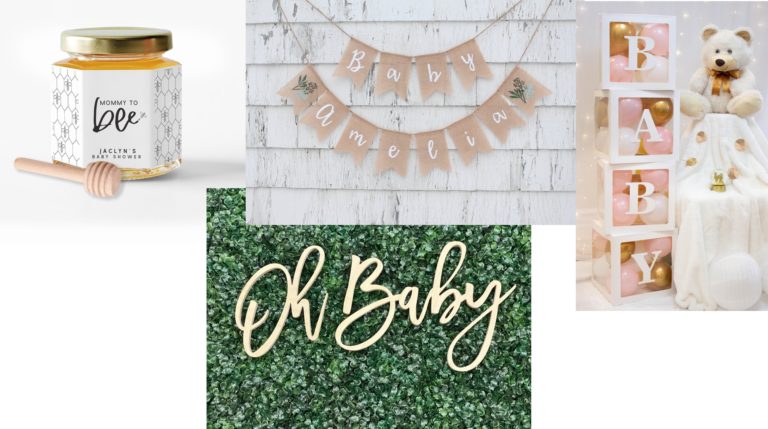 Baby On The Way? Here Are 10 Customizable Baby Shower Decorations