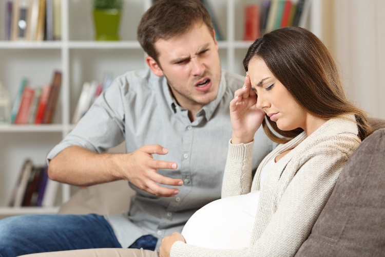 husband mortifies pregnant wife when he finds out gender