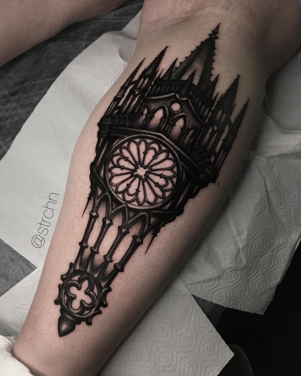 25 architecturally inspired cathedral tattoos that embrace gothic style