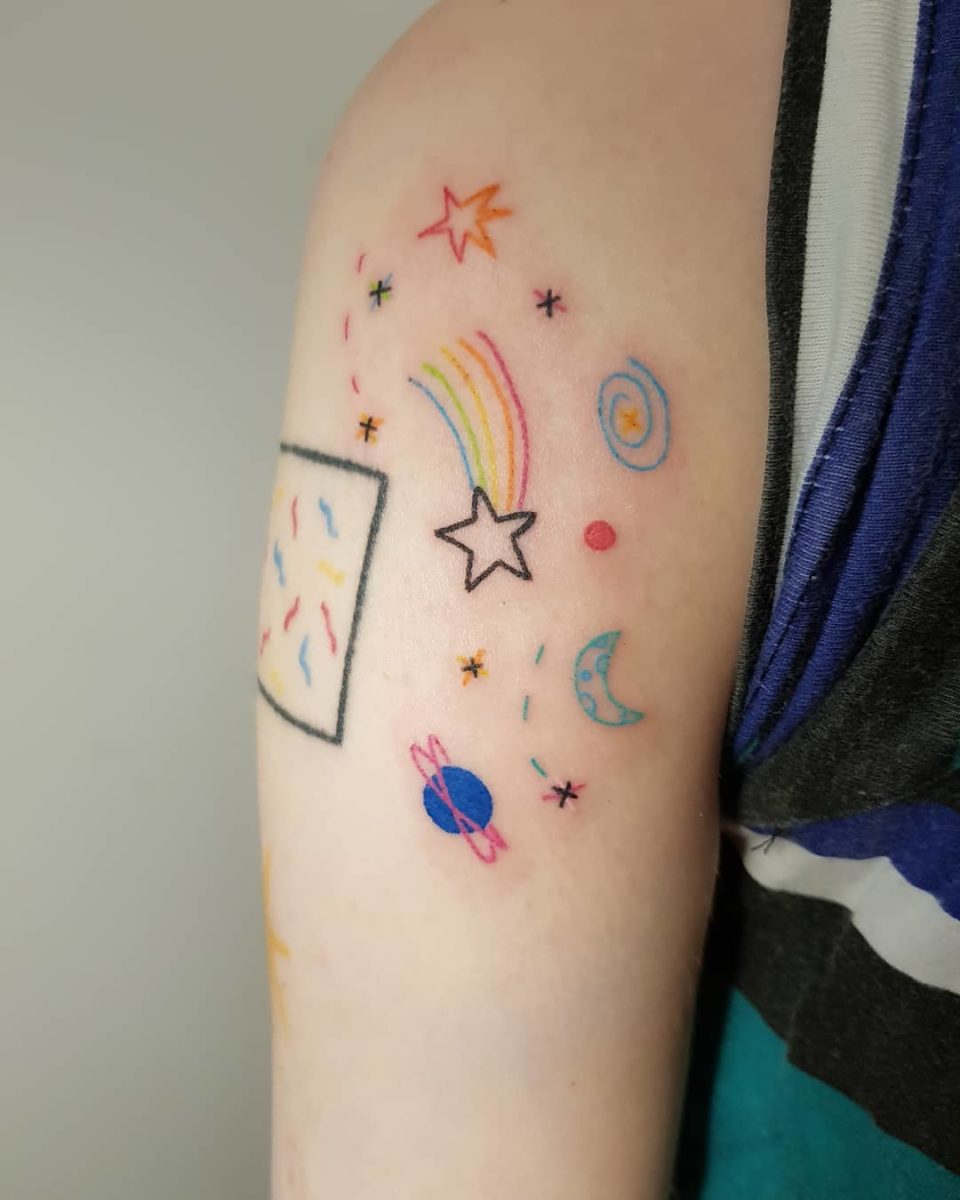 The Future Is Up! 25 Space Tattoos to Explore This Huge 2021 Tattoo Trend