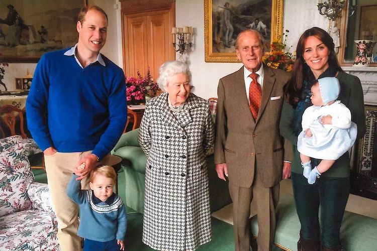 We Love This Never-Before-Seen Photo of the Queen, the Late Prince Philip, and Their Great-Grandchildren