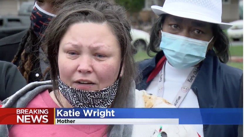 katie wright, mom of 20-year-old black father shot to death during traffic stop, shares her heartbreaking message