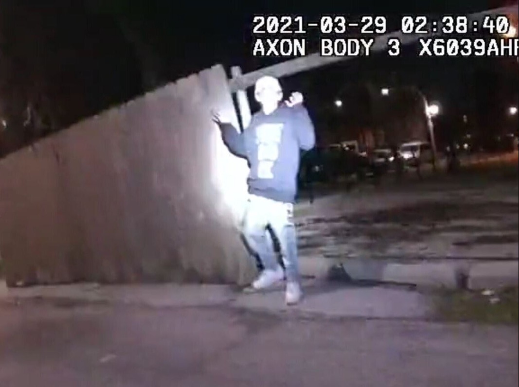 bodycam footage shows 13-year-old adam toledo put his hands up as he was shot by chicago police
