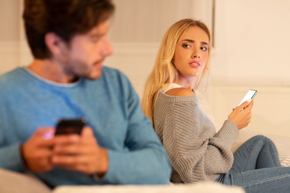 do i have the right to see my husband's phone after he cheated on me?