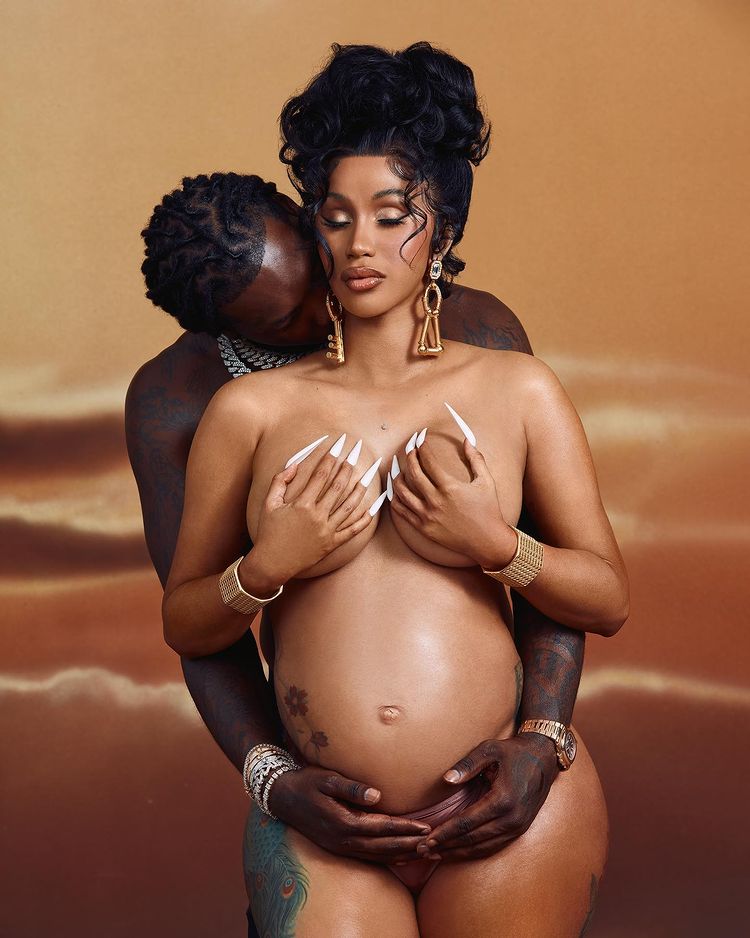 cardi b reveals she is pregnant with baby no. 2 during bet awards performance alongside husband offset