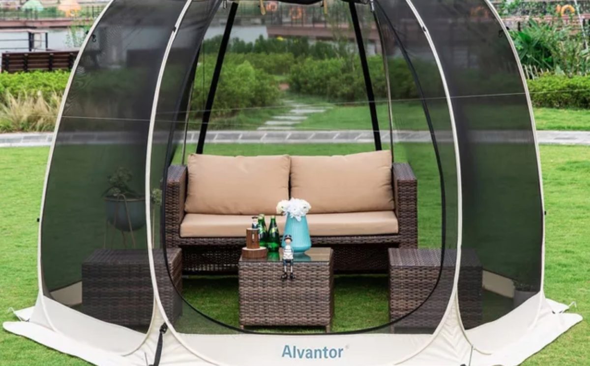 don't let the cicadas ruin your summer, get this pop up gazebo to keep enjoying your time outdoors