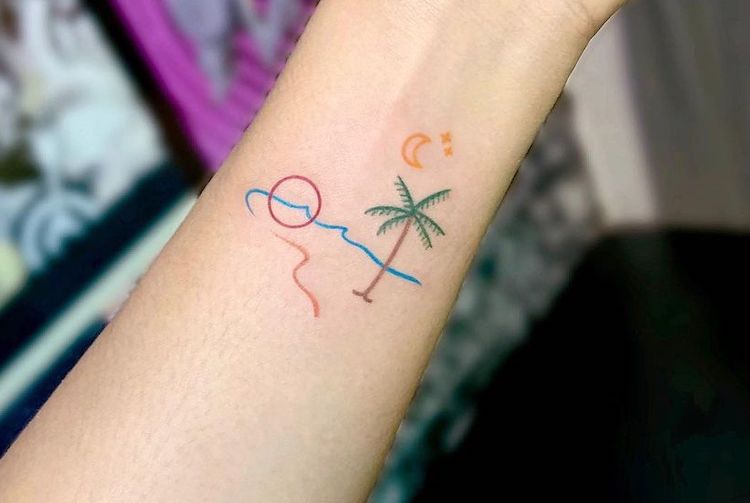 beach tattoo ideas