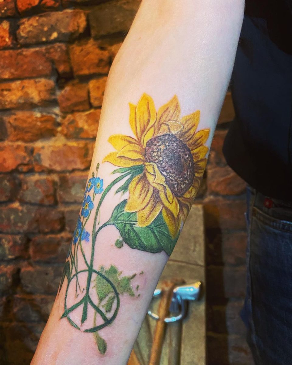 sunflower tattoos