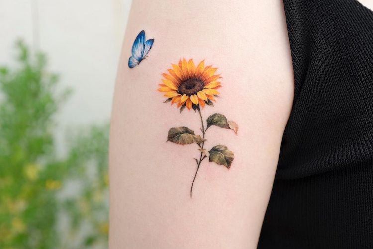 35 Sunflower Tattoos