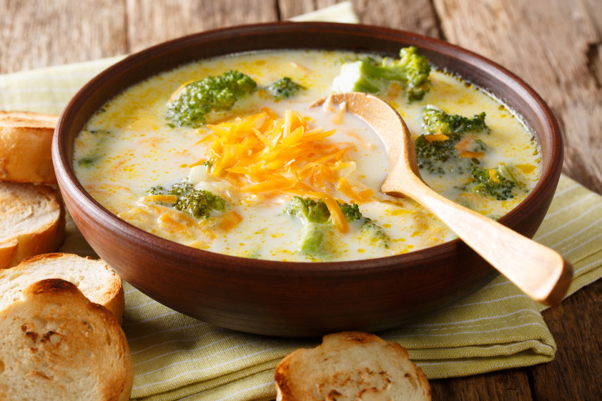 a hardy broccoli cheese soup recipe that your family will love