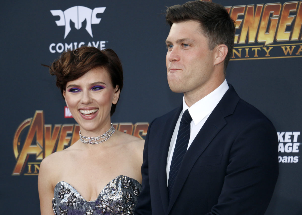 colin jost confirms he and scarlett johansson had a baby!