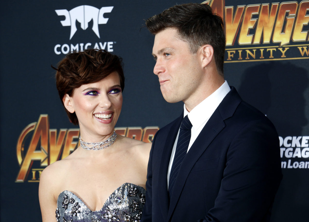 colin jost confirms he and scarlett johansson had a baby!