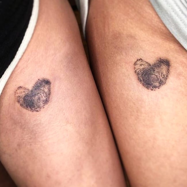 fingerprint heart tattoos for mom, mother's day gift for her, temporary  tattoos, small fake tattoo, best friend tattoo, romantic gift 5 — strang  theory by christen strang