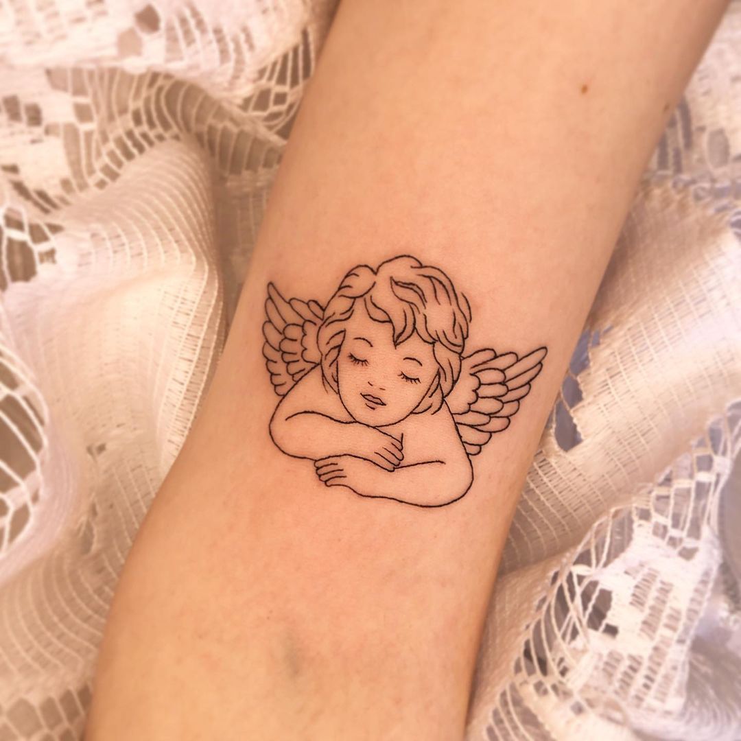 25 Magical Angel Tattoos That Will Transport You To Heaven