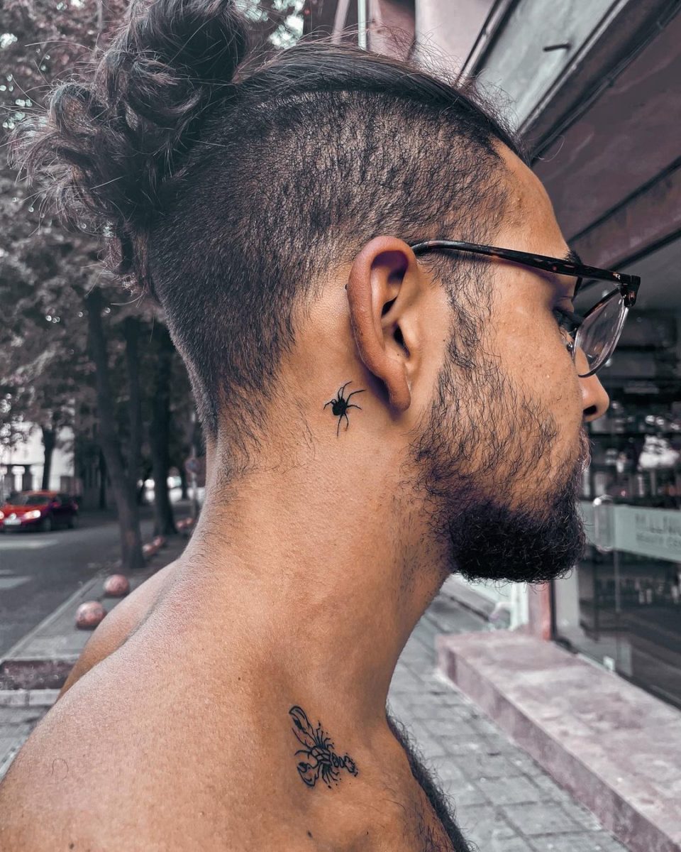Details 85+ behind ear tattoos guys best - thtantai2