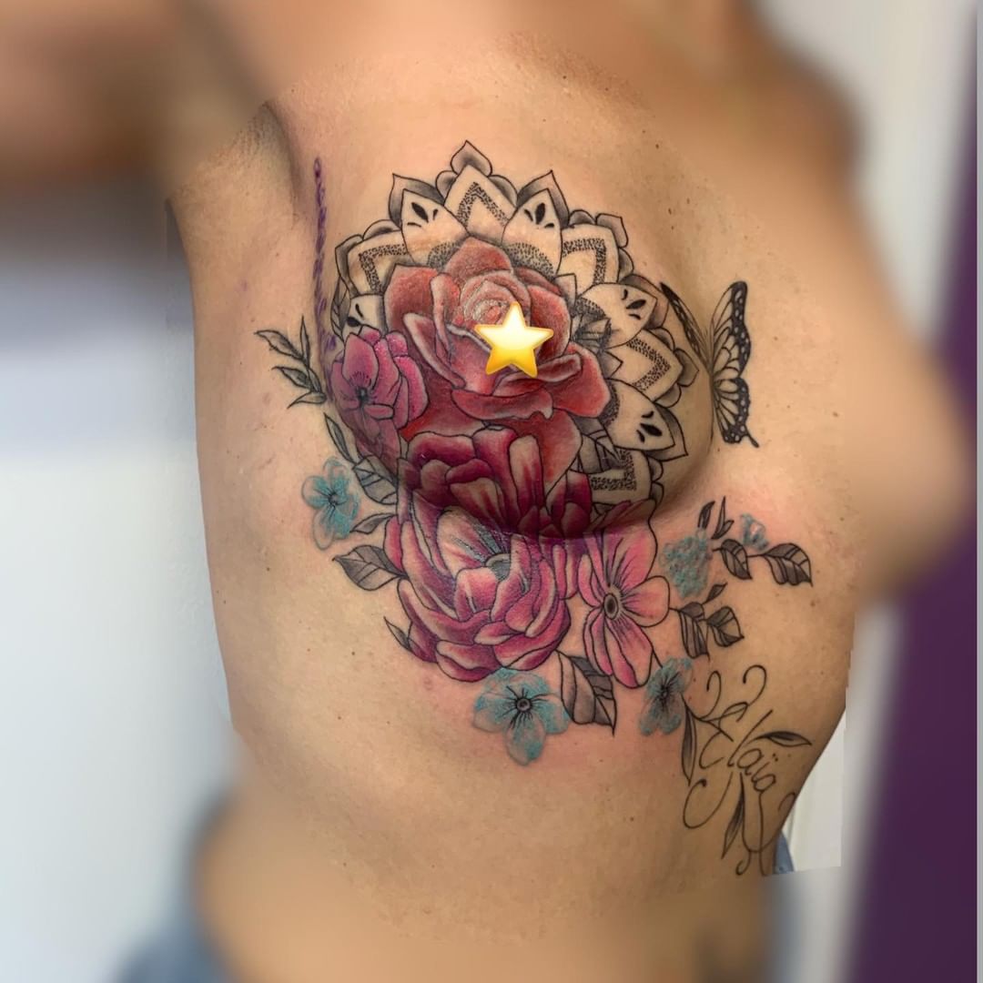 50 beautiful breast cancer tattoos