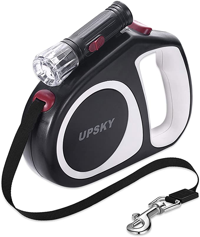 this retractable leash for your dog is awesome because it helps keep both of you safer