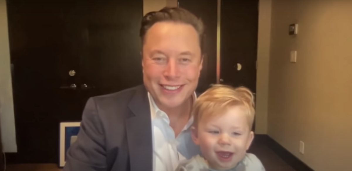 Elon Musk's Son X AE A-Xii Joins Him During SpaceX Video Presentation