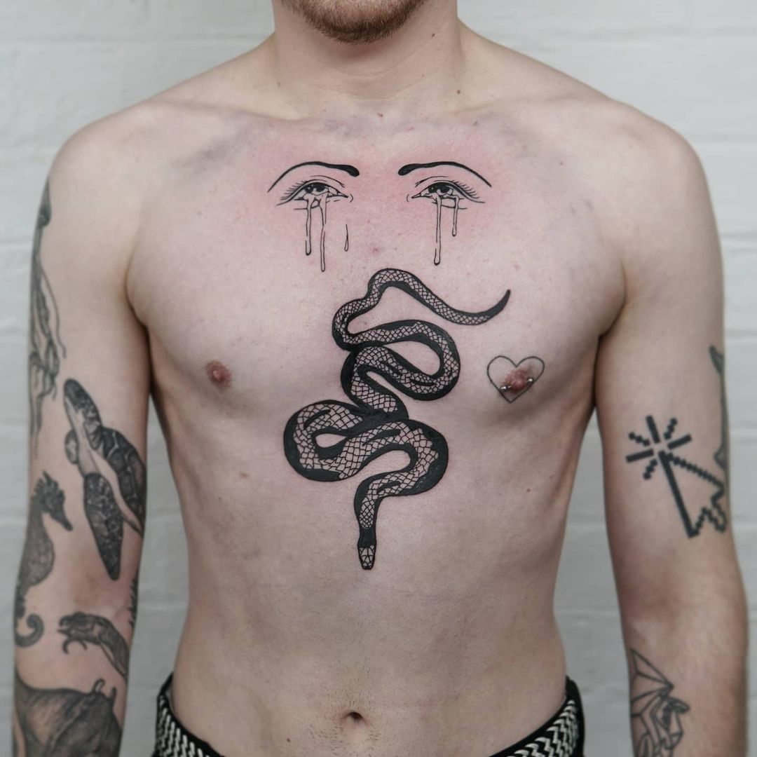 33 bold chest tattoos for men