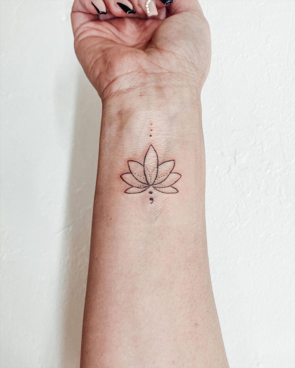 semicolon tattoo ideas 