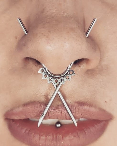 insane septum piercings