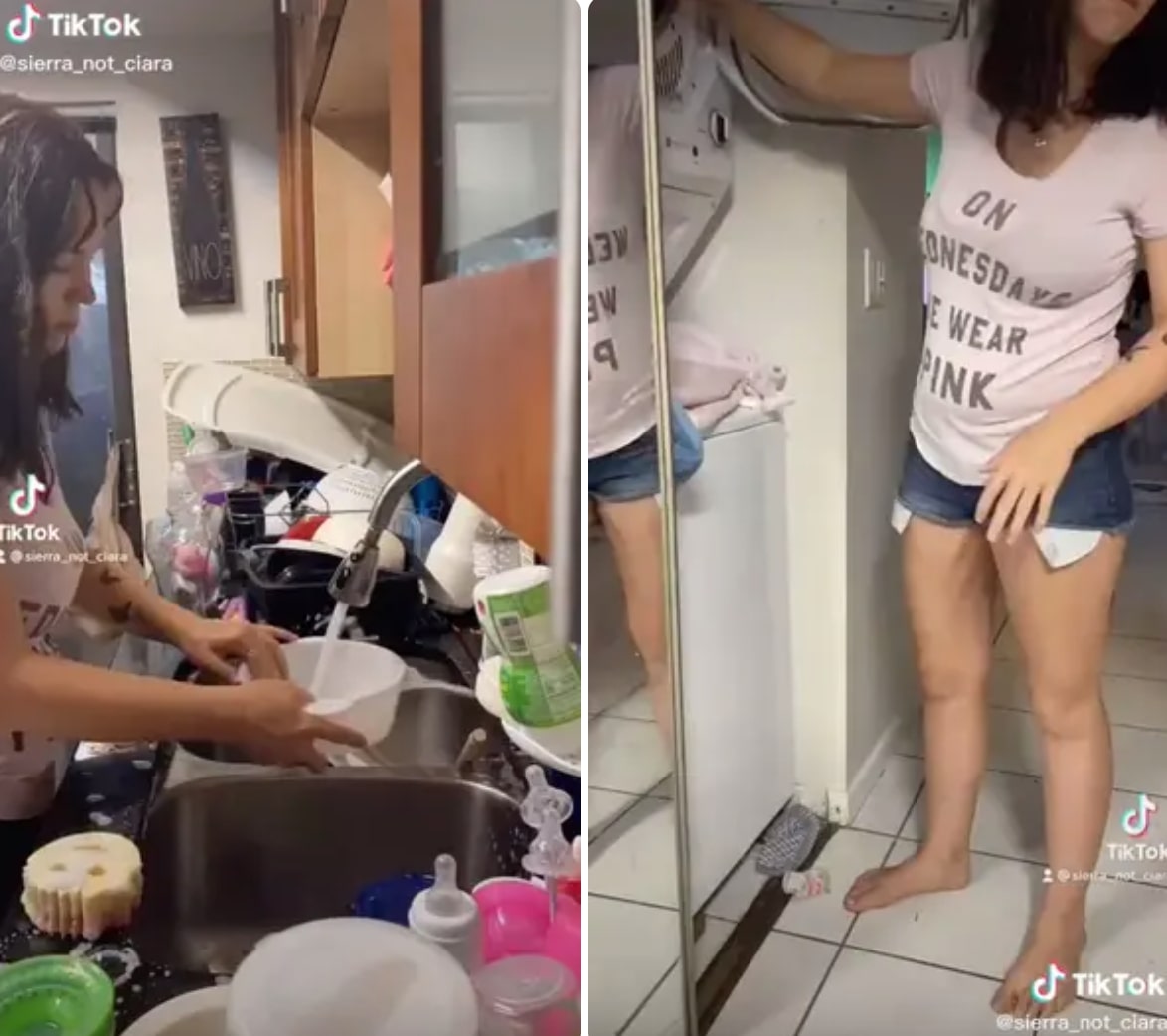 stay-at-home mom's boyfriend asks what she does all day, she decides to film an entire day on tiktok