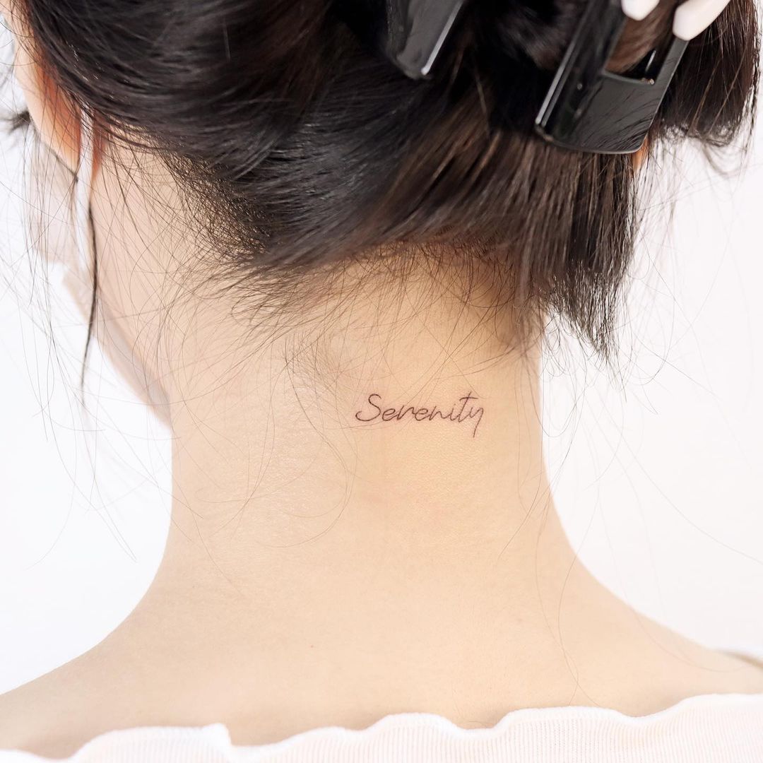 25 Back Of The Neck Tattoos - Cool Neck Tattoos
