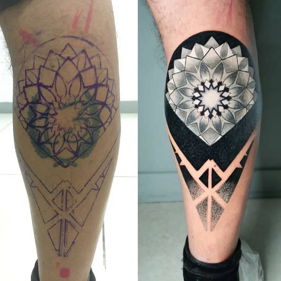 50 Blackout Tattoos with White Ink