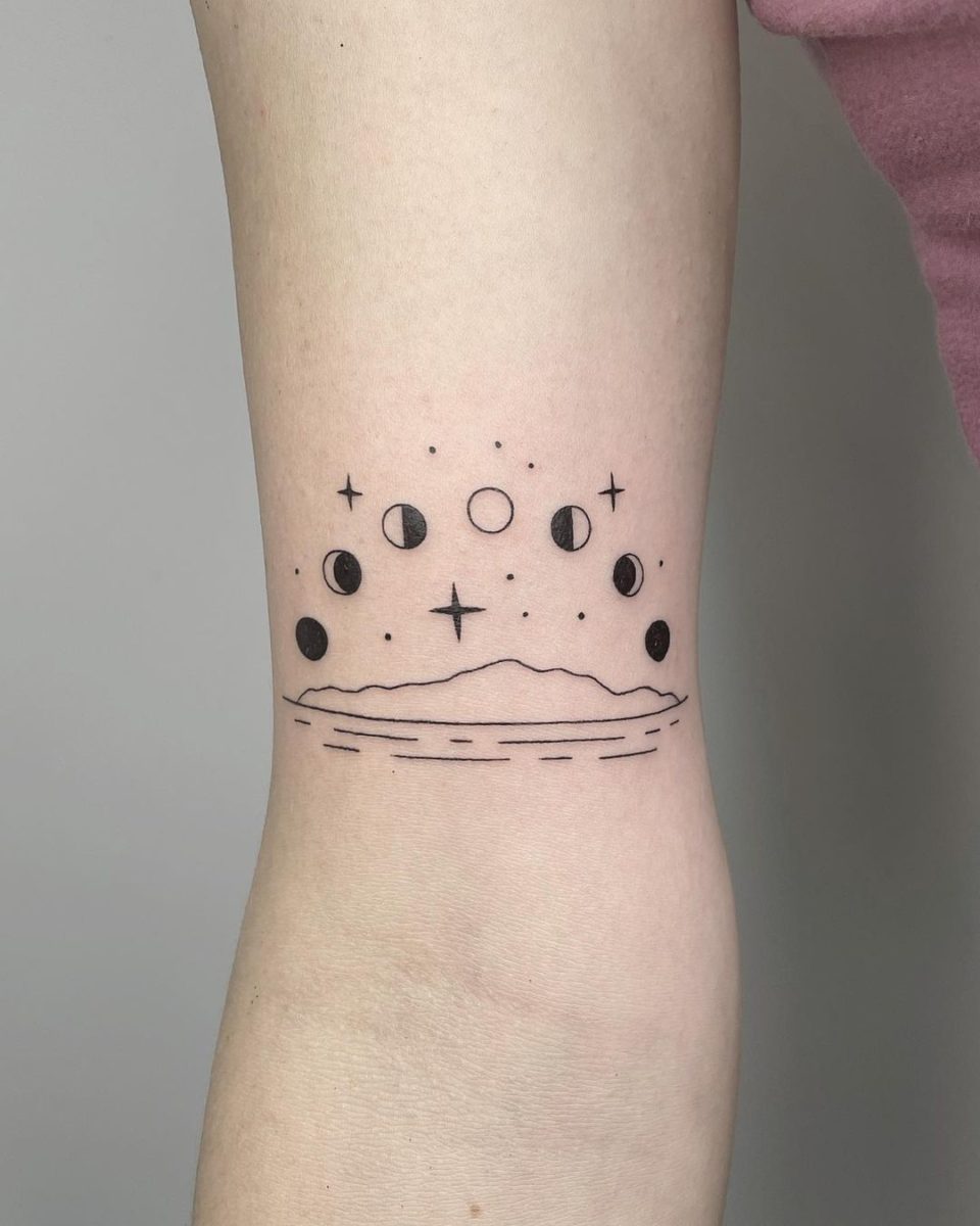 Moon Phases Tattoo Ideas 