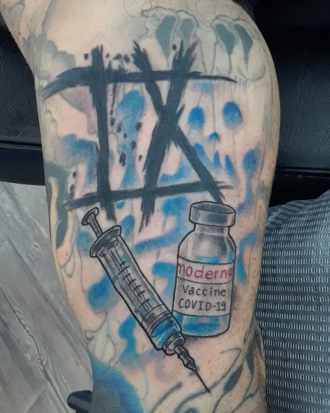 25 Odd Vaccine Tattoos People Actually Got   Vaccine Tattoo 23.webp  