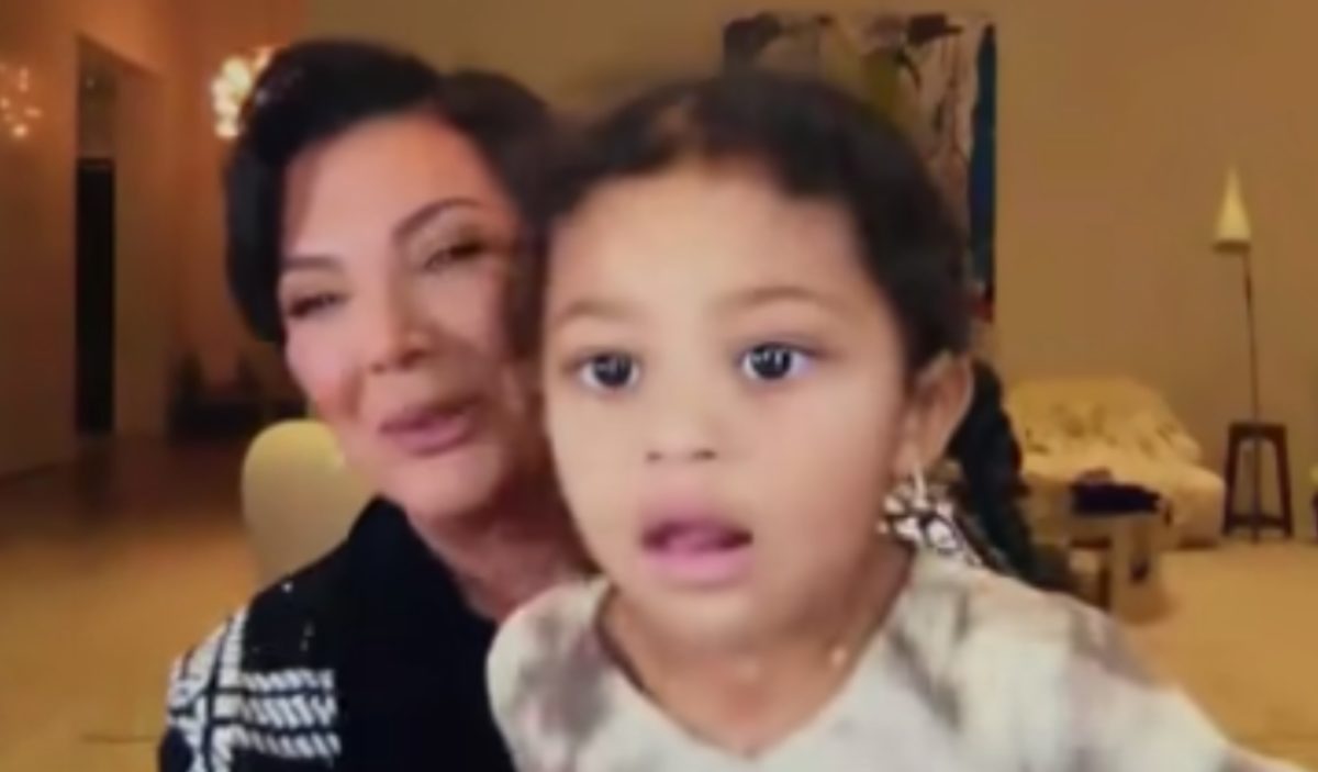 3-year-old stormi webster helps kris jenner dodge question about pete davidson and kim kardashian's romance