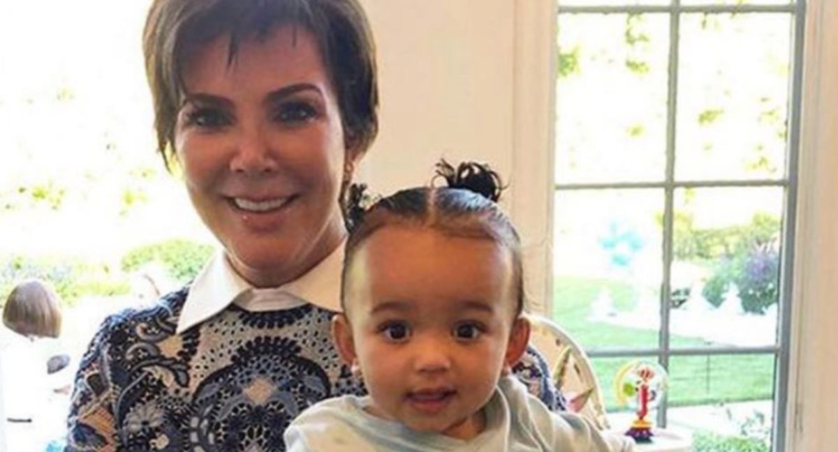 kris jenner scrubs unedited photo of her and kim kardashian in birthday tribute to chicago west