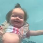 Lindsay Arnold Shares Clips Of 14-Month-Old Daughter Swimming By Herself