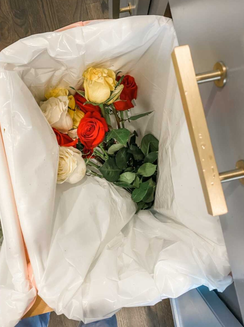 wife throws away 'ugly' anniversary flowers from husband: 'i don’t want flowers with no meaning'