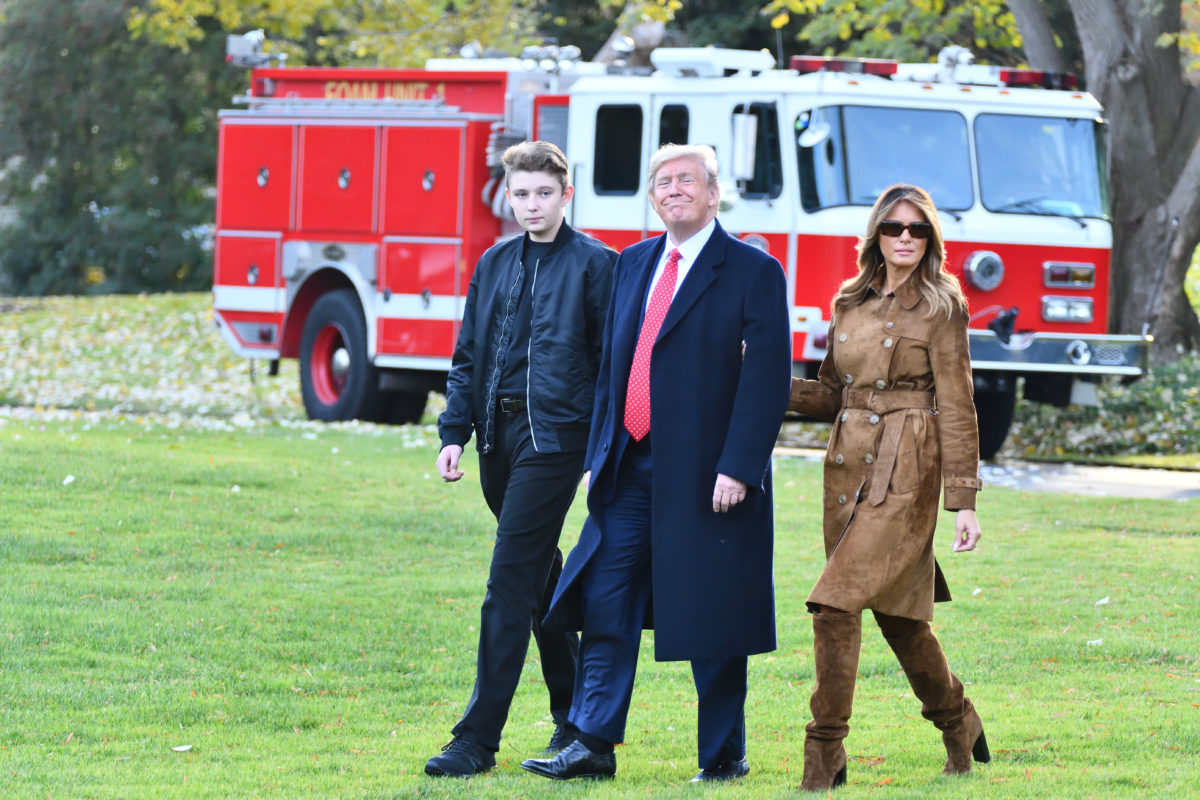 People Cannot Get Over This New Photo of Barron Trump With Mom Melania in New York City