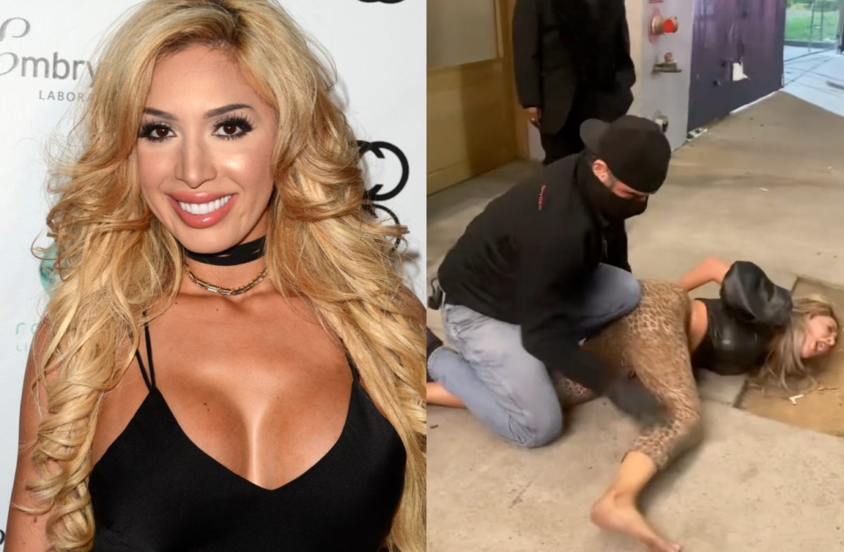 farrah abraham shares a video of herself being subjected to a citizen’s arrest