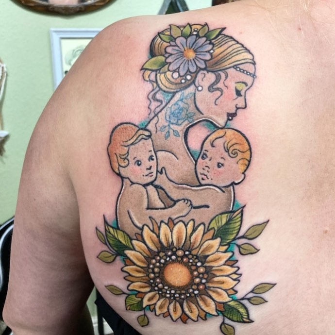 Mother Child Tattoo Ideas 