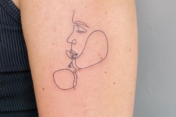 tender motherhood mom and baby tattoo ideas that will warm your heart