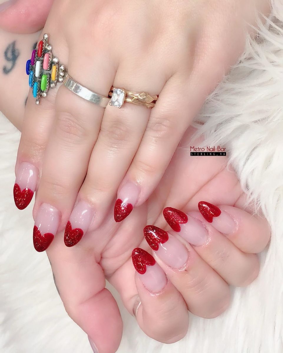 lovely red valentines day nails you should try