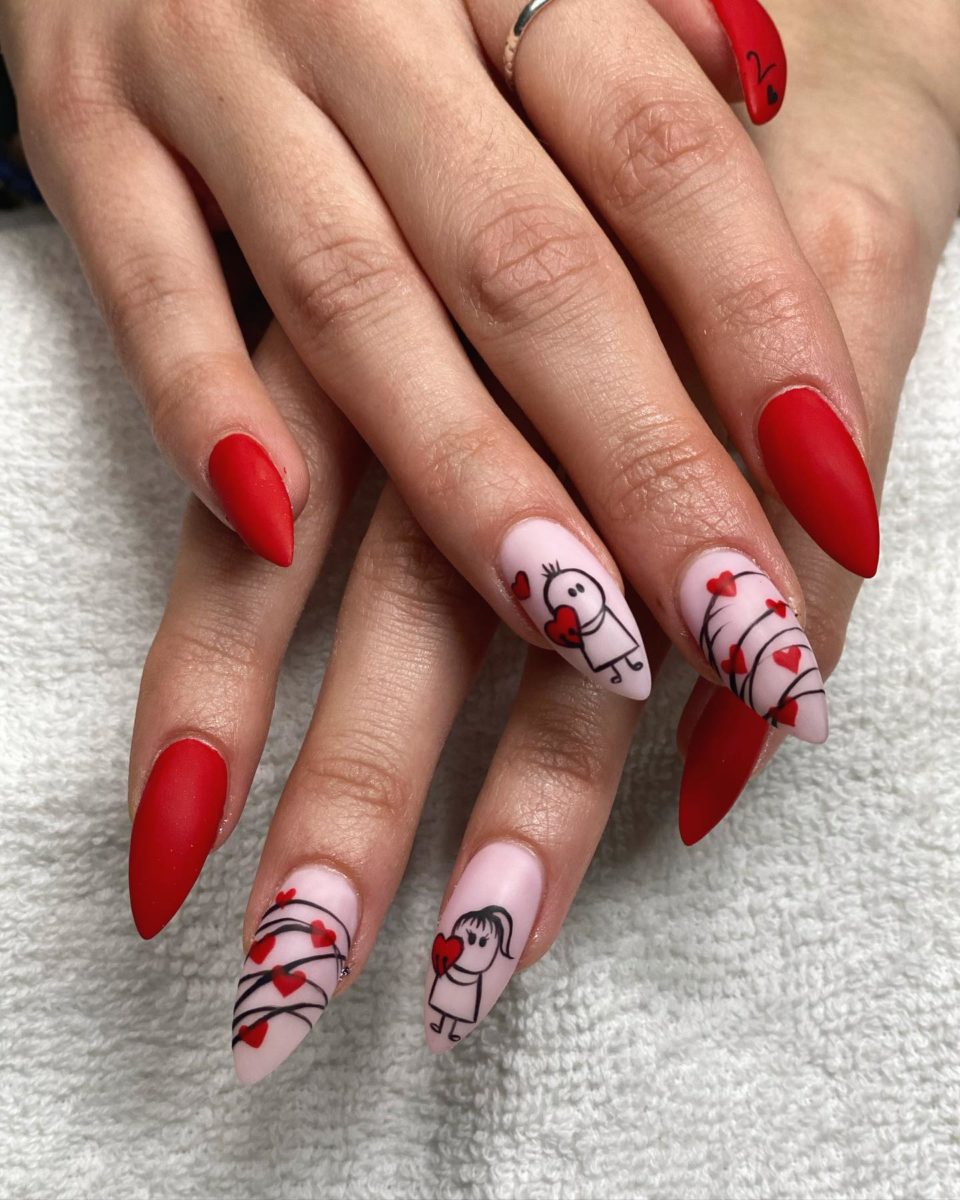 25 Red Valentines Day Nails To Fall In Love With