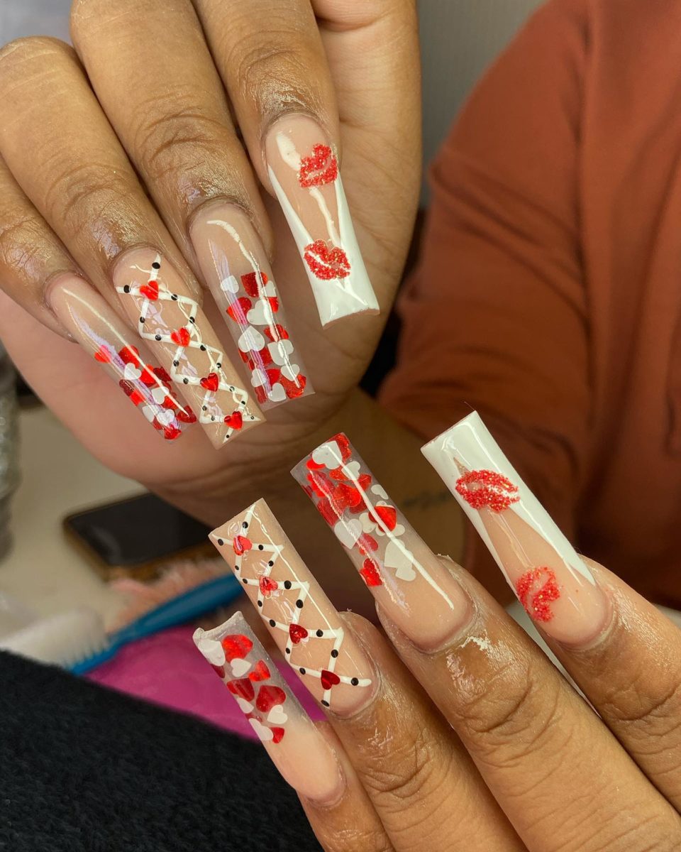 lovely red valentines day nails you should try