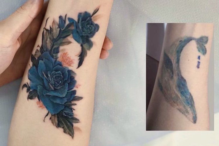 Top 94+ about flower cover up tattoos super cool .vn