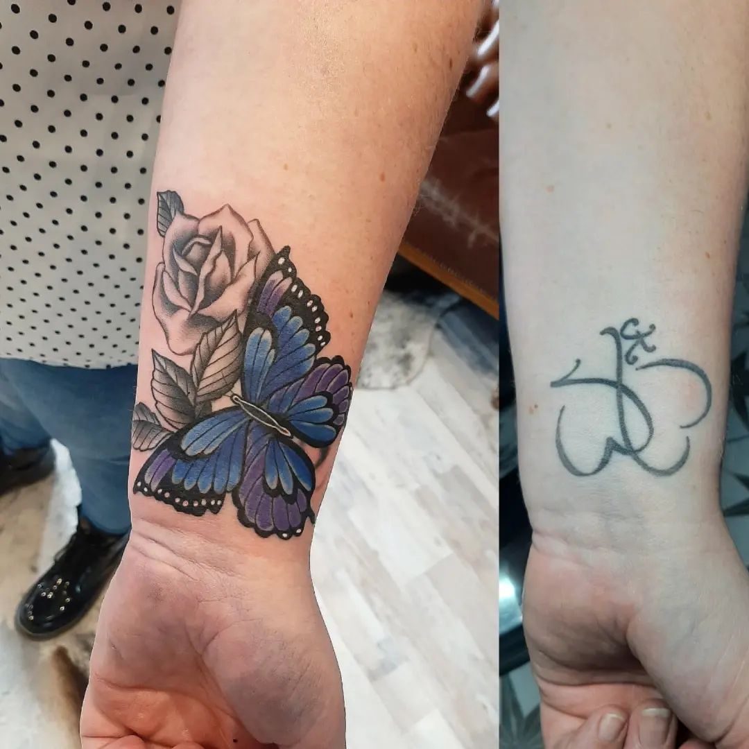 clever wrist tattoo cover up ideas