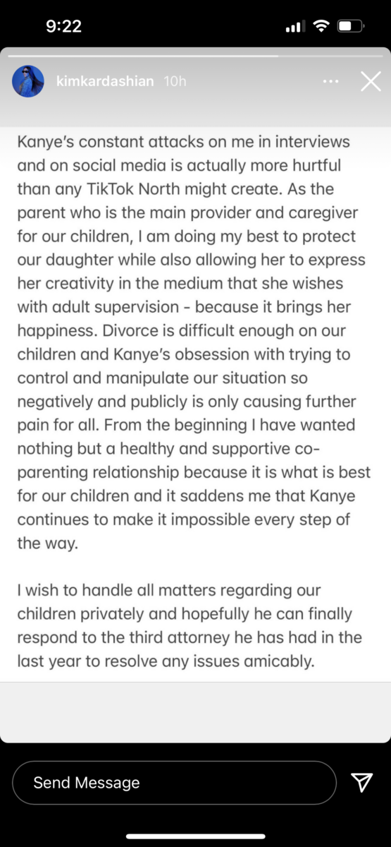kim kardashian and kanye west's divorce drama goes public as the estranged couple air their grievances on instagram | kim kardashian and kanye west’s divorce is getting hostile.